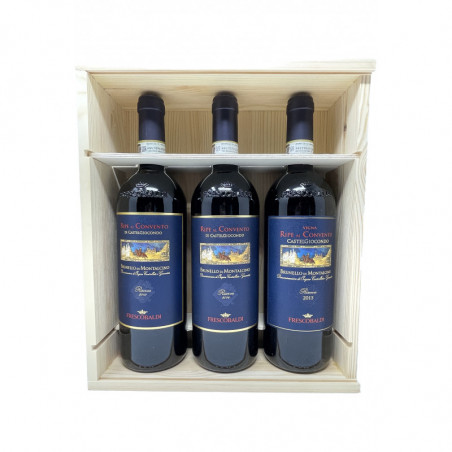 Ripe al Convento di CastelGiocondo Brunello di Montalcino Verticale 13-14-15