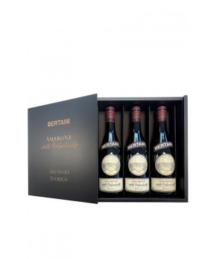 Cassetta Bertani Archivio Storico Amarone 2007-2008-2010