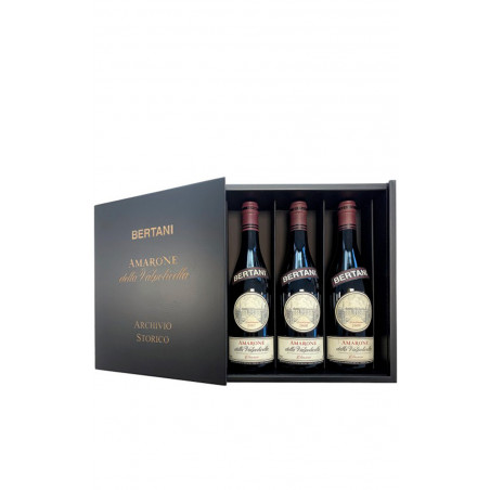 Cassetta Bertani Archivio Storico Amarone 2007-2008-2010